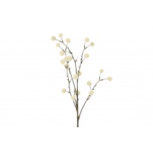 Изкуствено клонче с топчета 91см Galium екрю